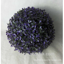 purple hanging balls for indoor and outdoor decorative topiary grass balls